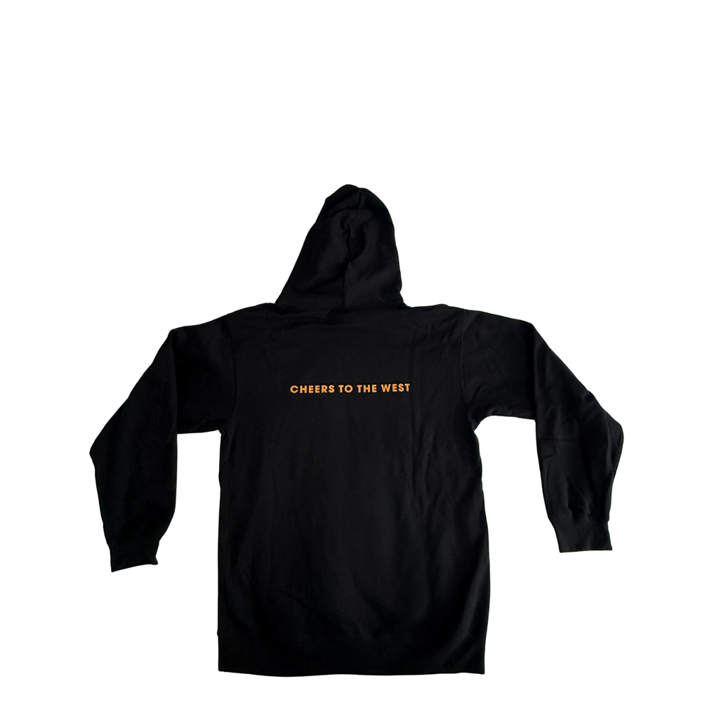 Cowboy Trail Brewery Black Cheers to the West Hoodie