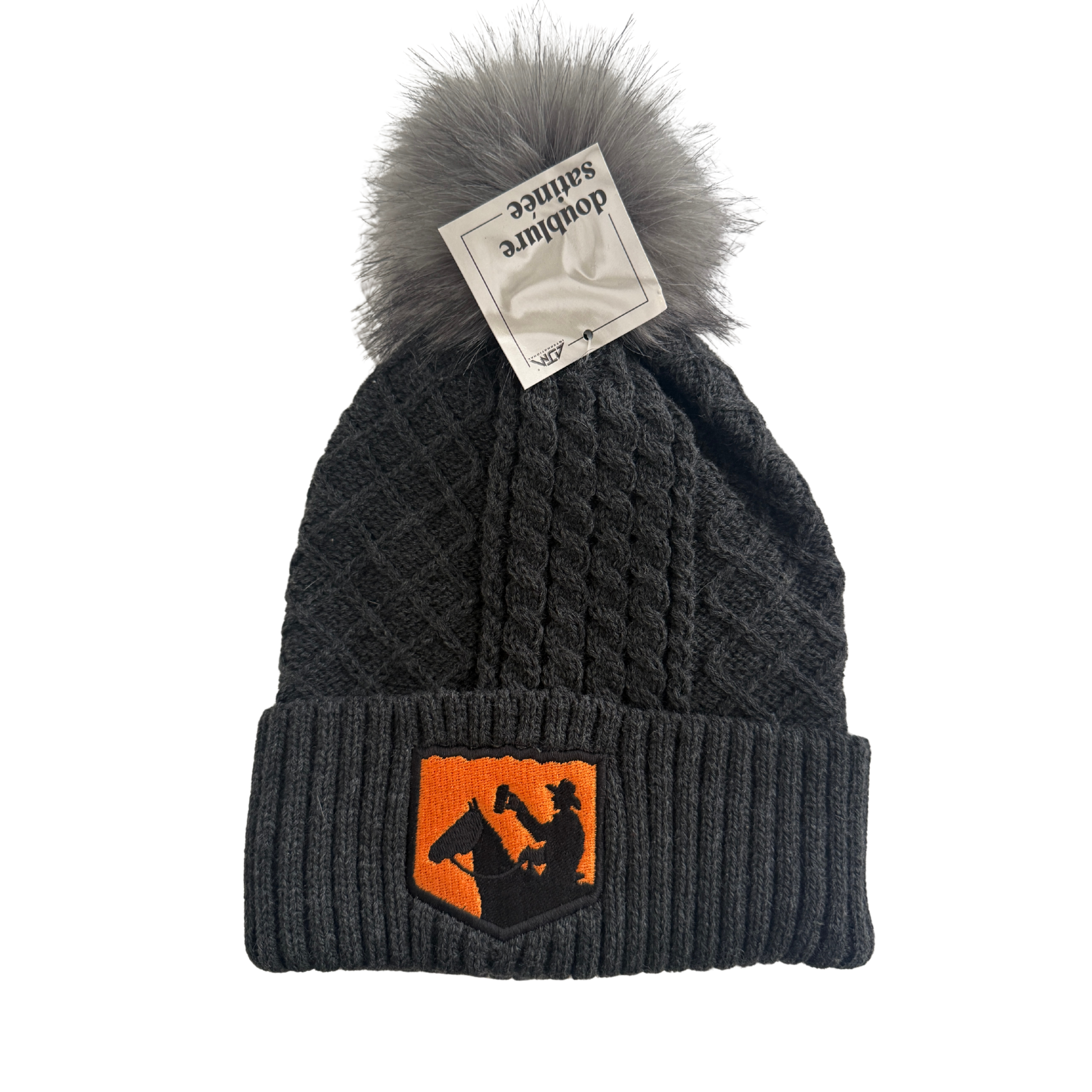 Cowboy Trail Brewery Pom Toque – Charcoal