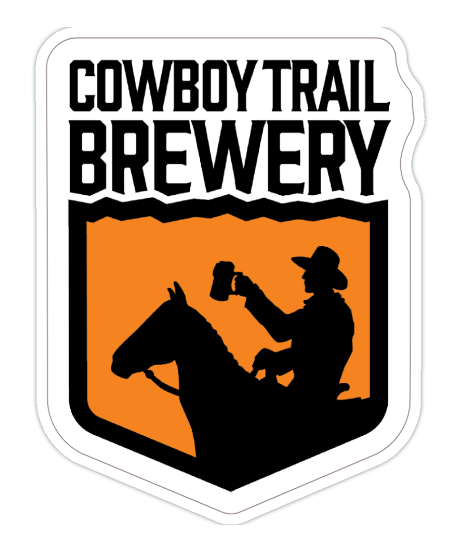 Cowboy Trail Brewery Sticker 2"x3"
