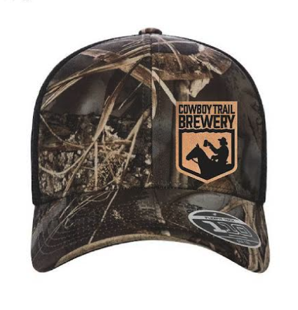 Cowboy Trail Brewery Camo Hat - Snap Back Flex Fit 110